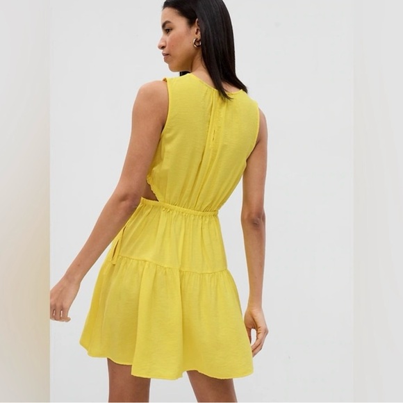 NWT Gap Yellow Sleeveless Dress - Picture 3 of 8